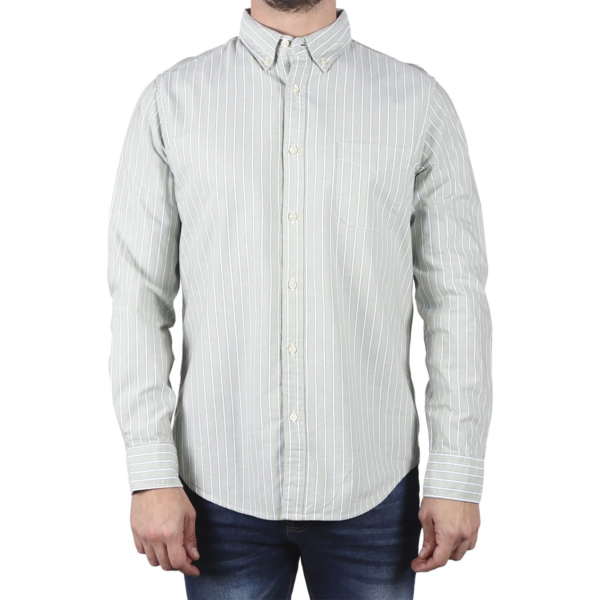 Camisa Casual Cuello Americano Rayas J.opus para Hombre