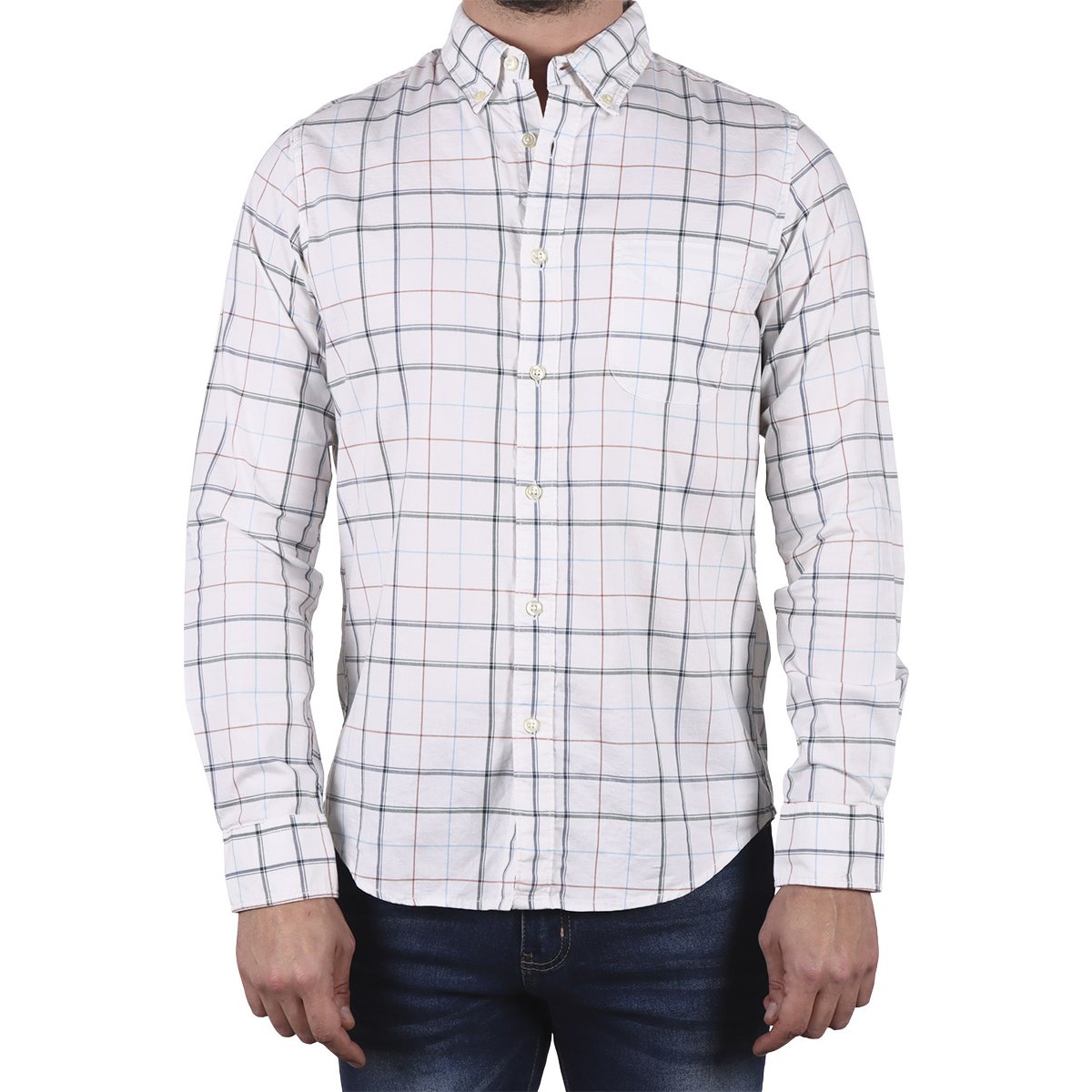 Camisa Algodón Líneas Entrelazadas J. Opus para Hombre