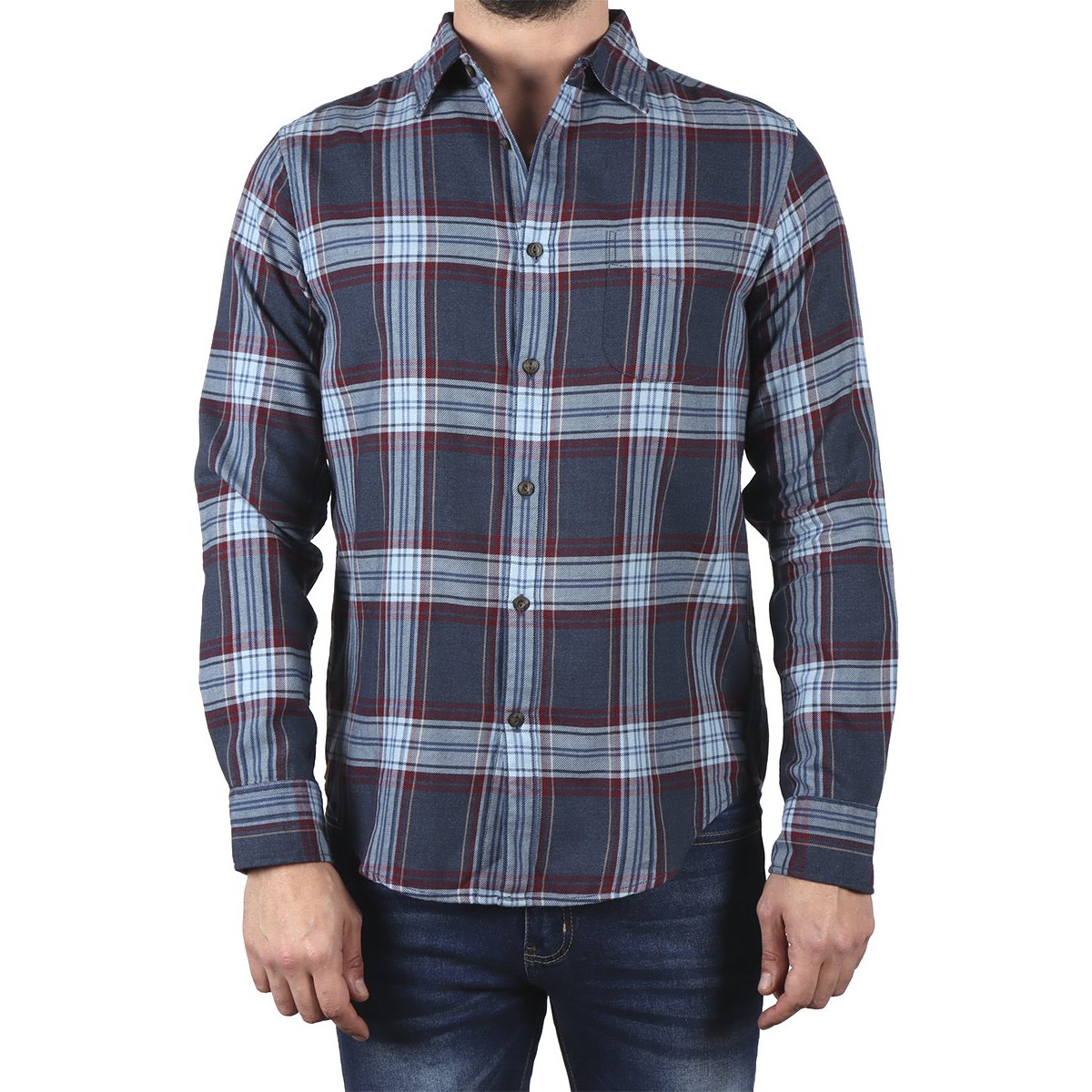 Camisa Cuadros Tartán Tejido Premium J.opus para Hombre