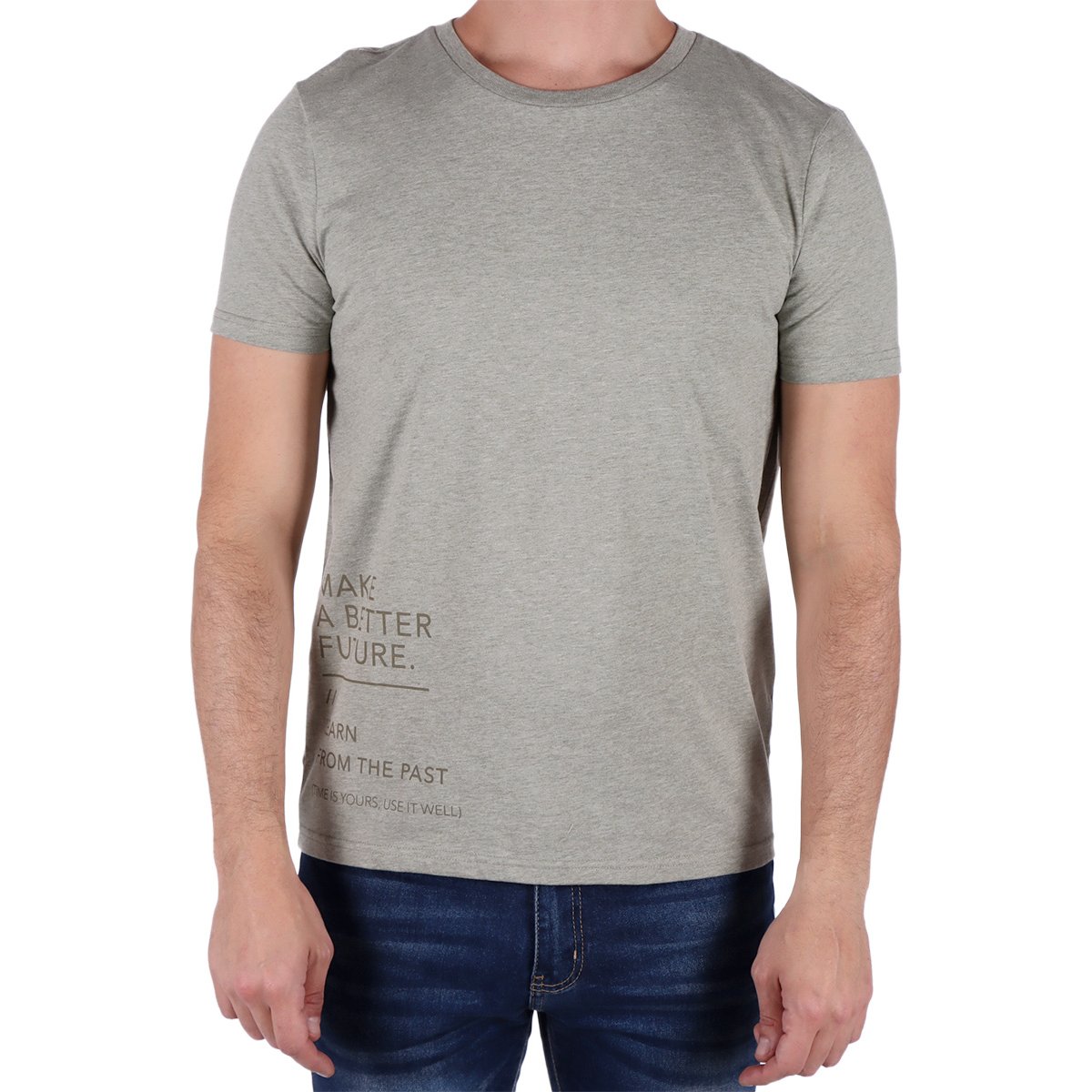 Playera Estampada Manga Corta Algodón Fukka para Hombre