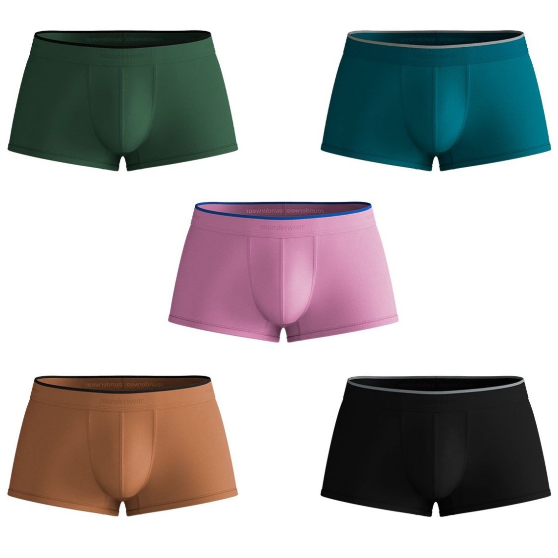 Boxer Trunk Rounderwear Rwm03-5Pack