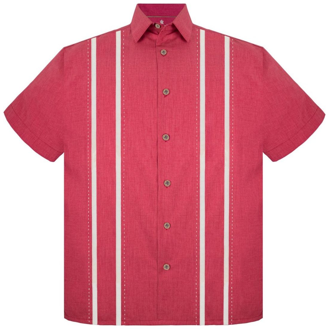 Guayabera con Bies Cancumisa Manga Corta para Hombre Plus