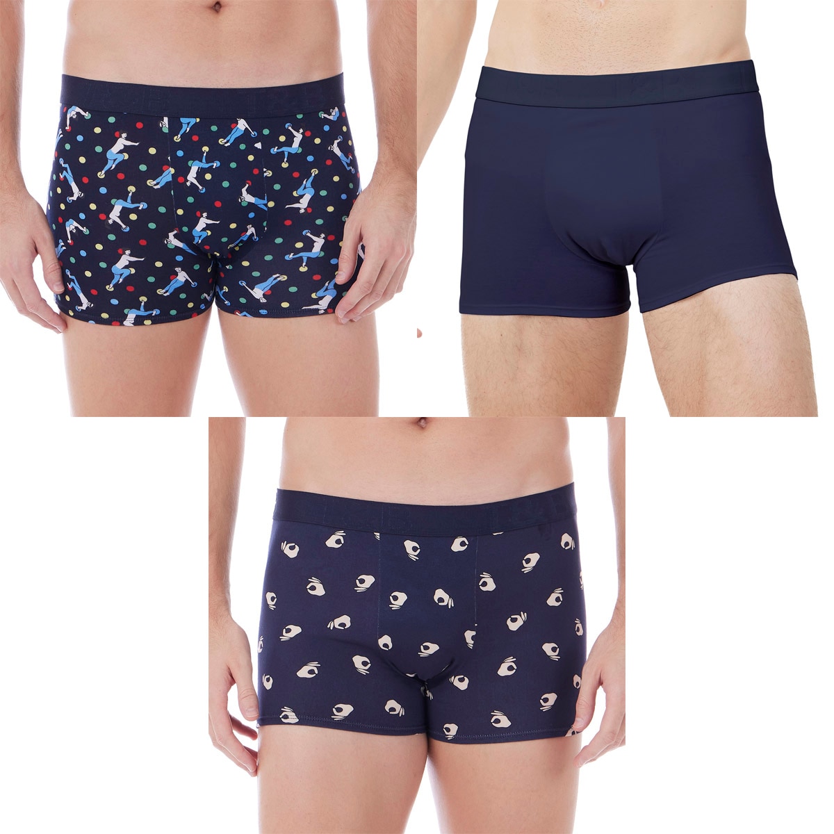 Boxer 3P Easy Go Tops & Bottoms para Hombre