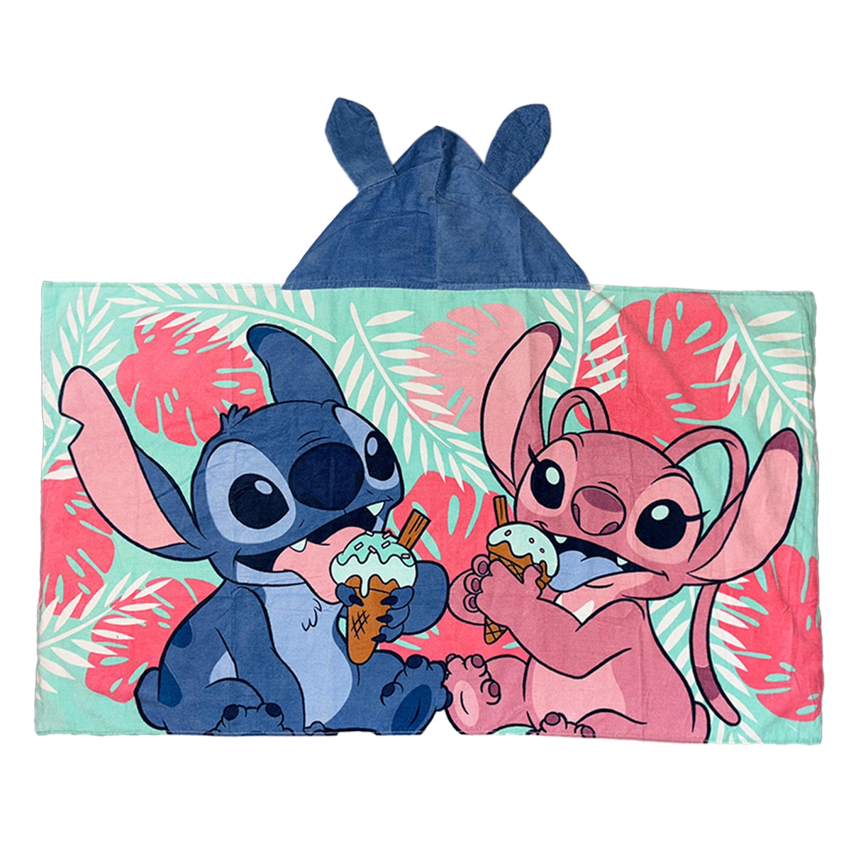 Bata de Baño con Capucha Stitch Disney para Niña