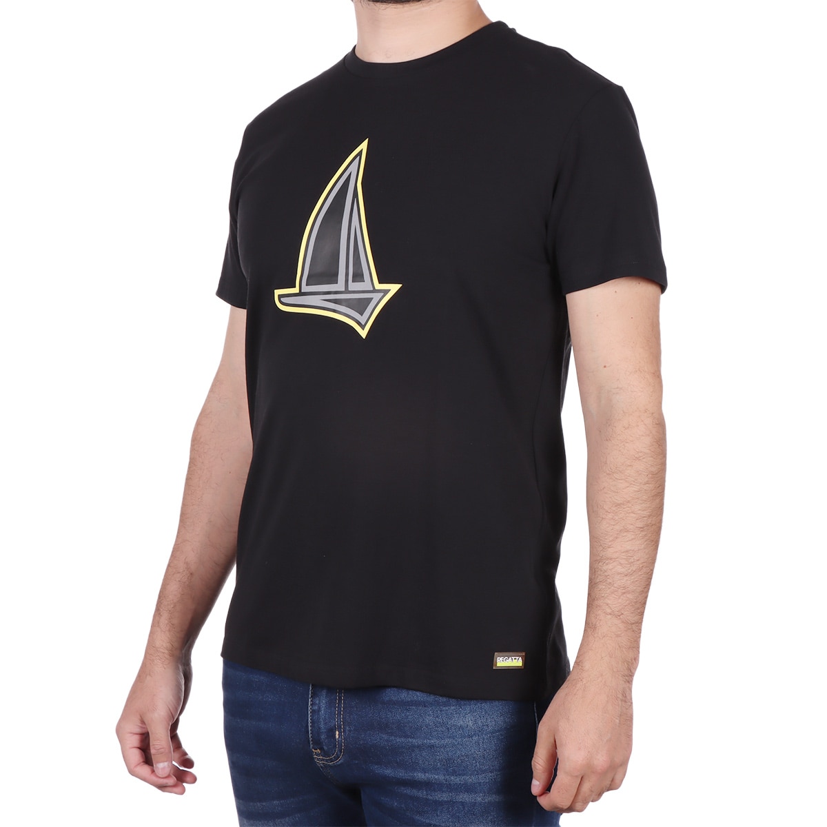 Playera Manga Corta Estampado Velero Regatta para Hombre