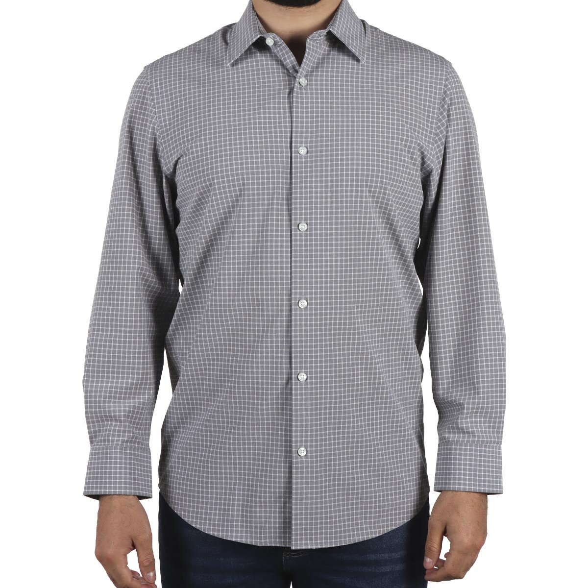 Camisa Smart Wash Cuadros Manga Haggar Larga para Hombre