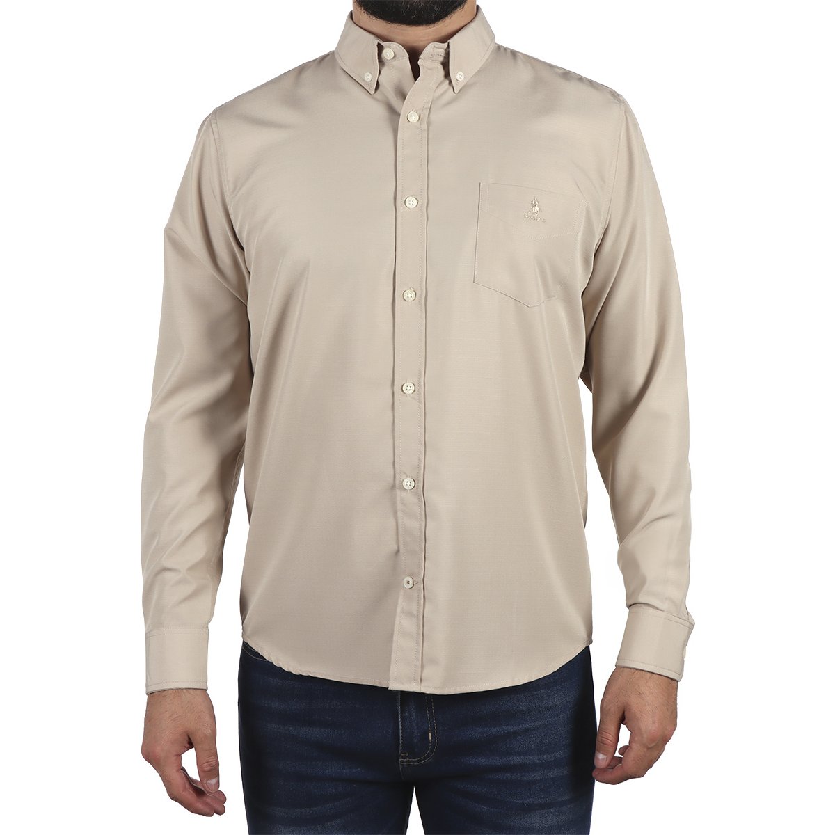 Camisa Manga Larga Casual Lisa Polo Club para Hombre
