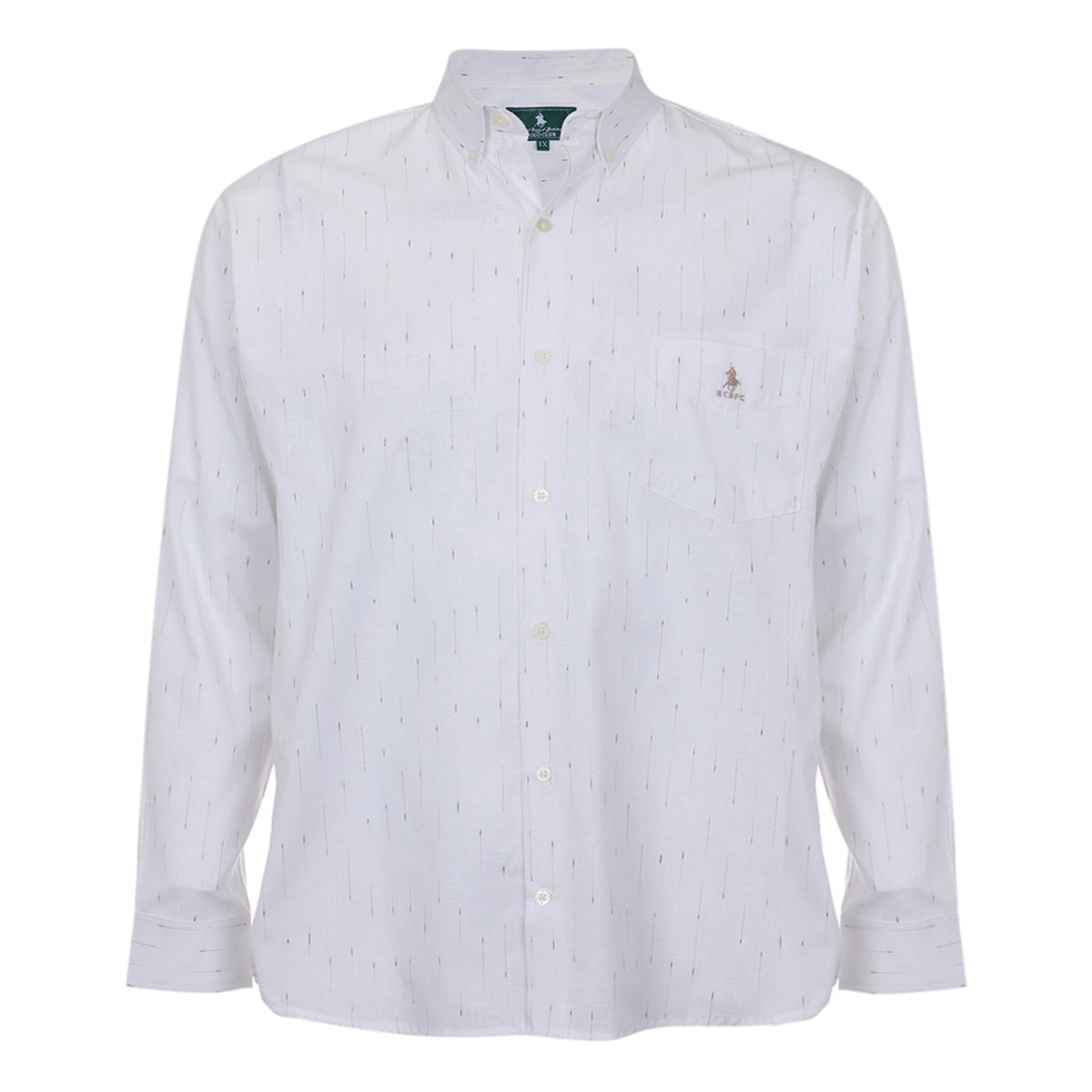 Camisa Casual Ml Fantasia Blanco Polo Club Pe443