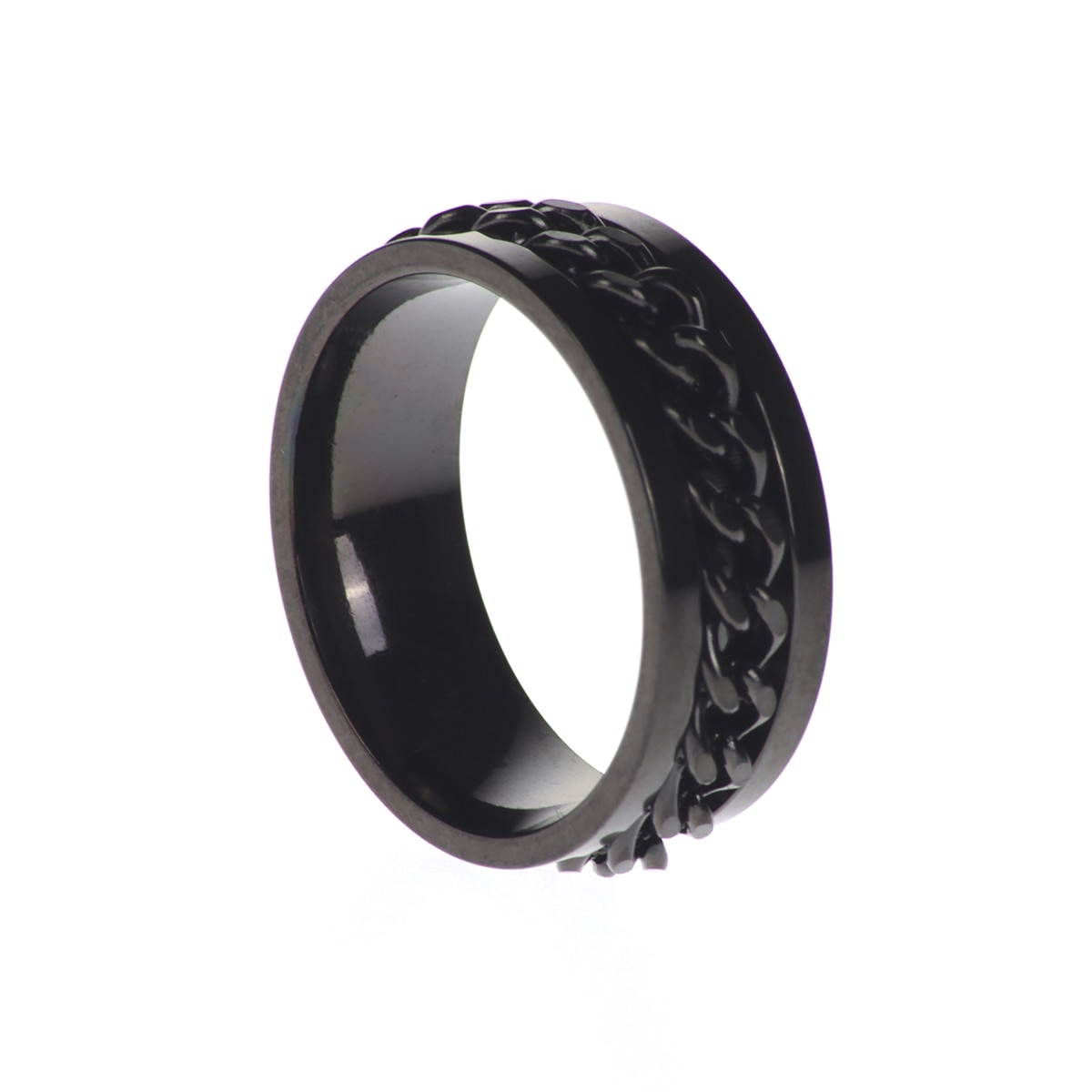 Anillo con Cadena Acero Inoxidable Level 26 para Hombre