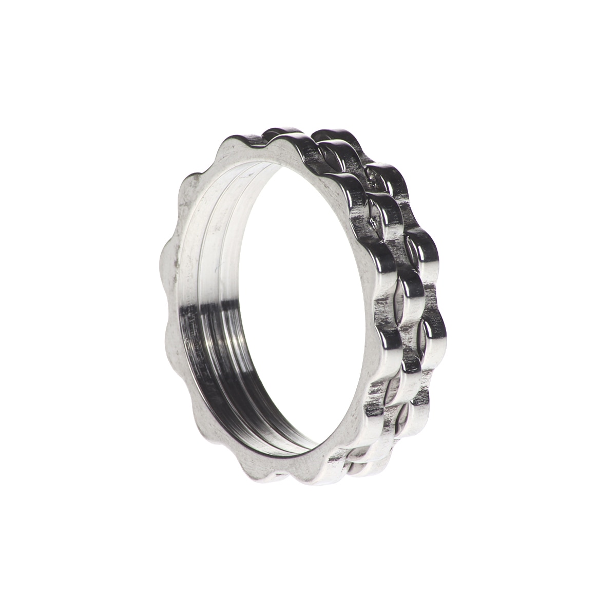 Anillo de Acero Extensible Moderno Level 26 para Hombre