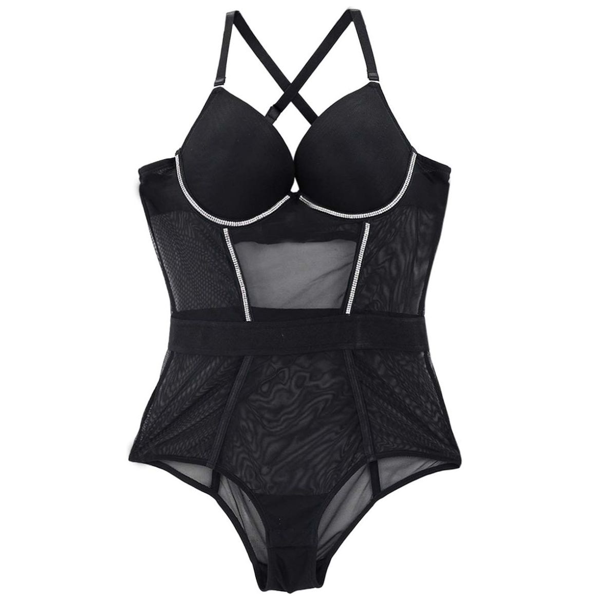 Body de Mesh con Copa Couture para Mujer