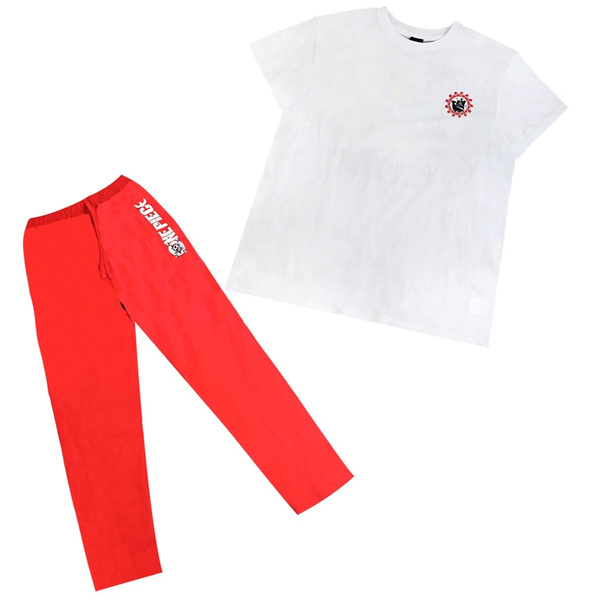 Pijama de Playera y Pantalón con Diseño One Piece para Hombre