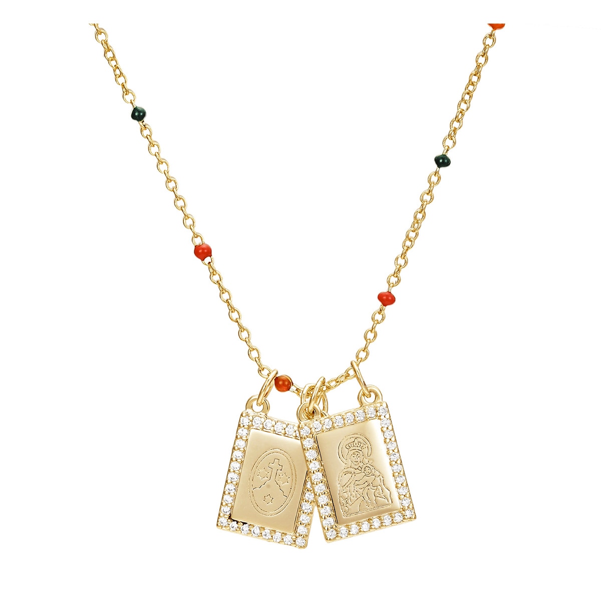 Collar Escapulario Sagrado Corazón Dímelo con Amor
