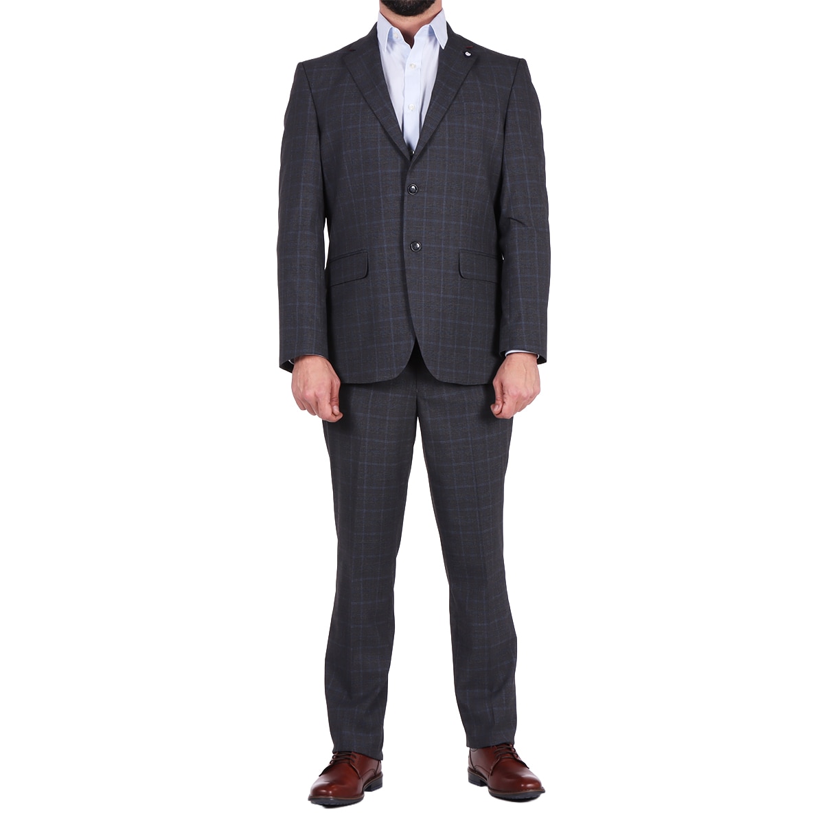 Traje Cuadros Modern Fit Elegante Chaps para Hombre
