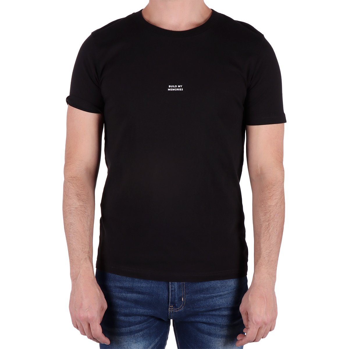 Playera Manga Corta Build My Memories Fukka para Hombre