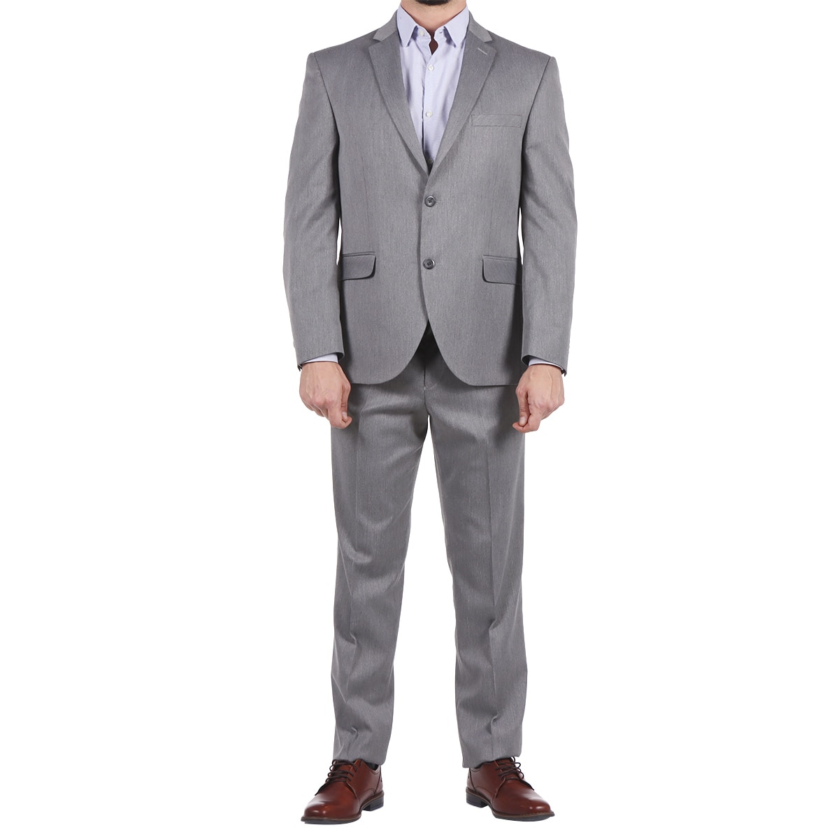 Traje Regular Fit Gris Bruno Magnani para Hombre