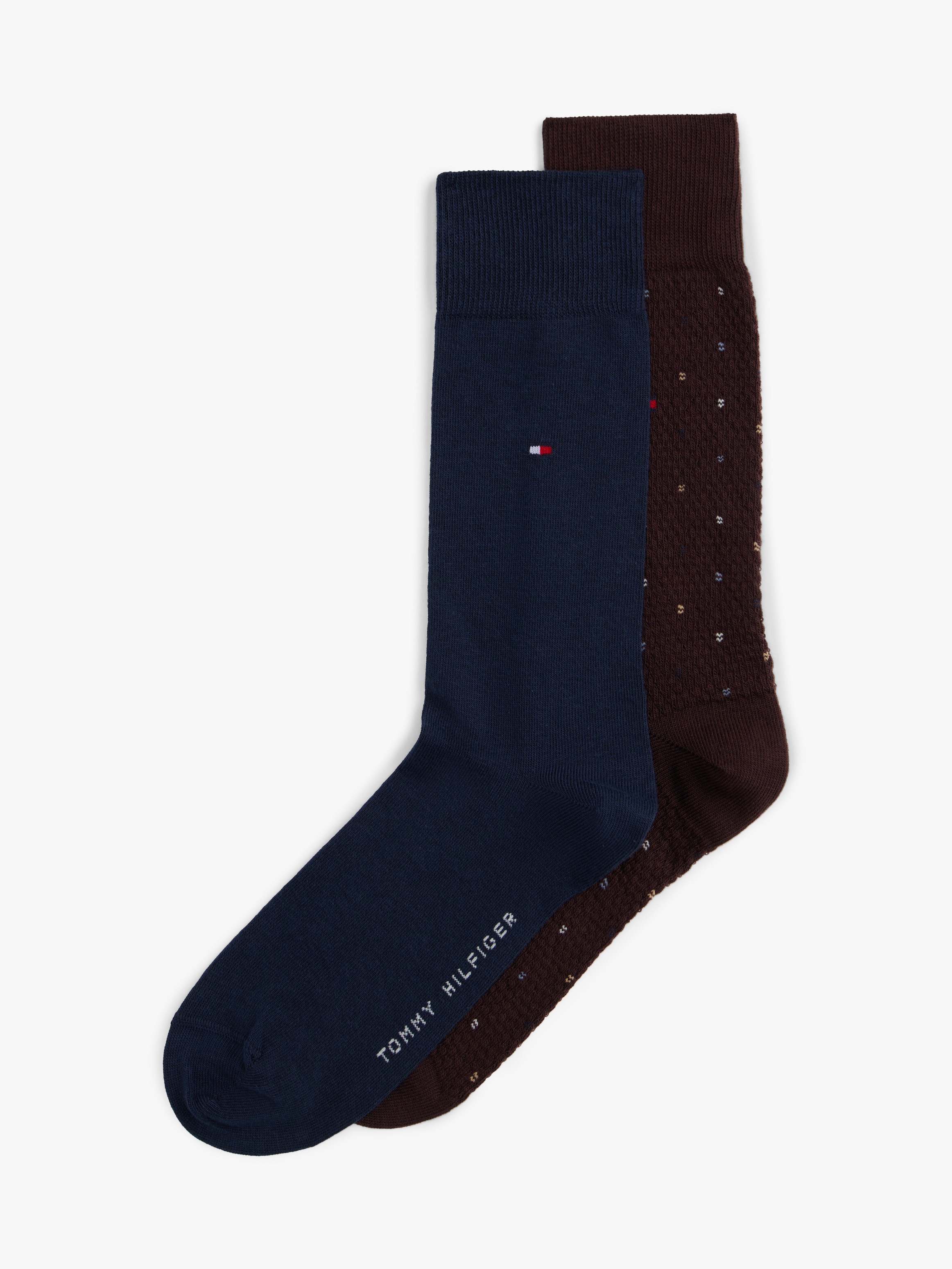 2 Pack Calcetines Tommy Hilfiger Café Chocolate para Hombre