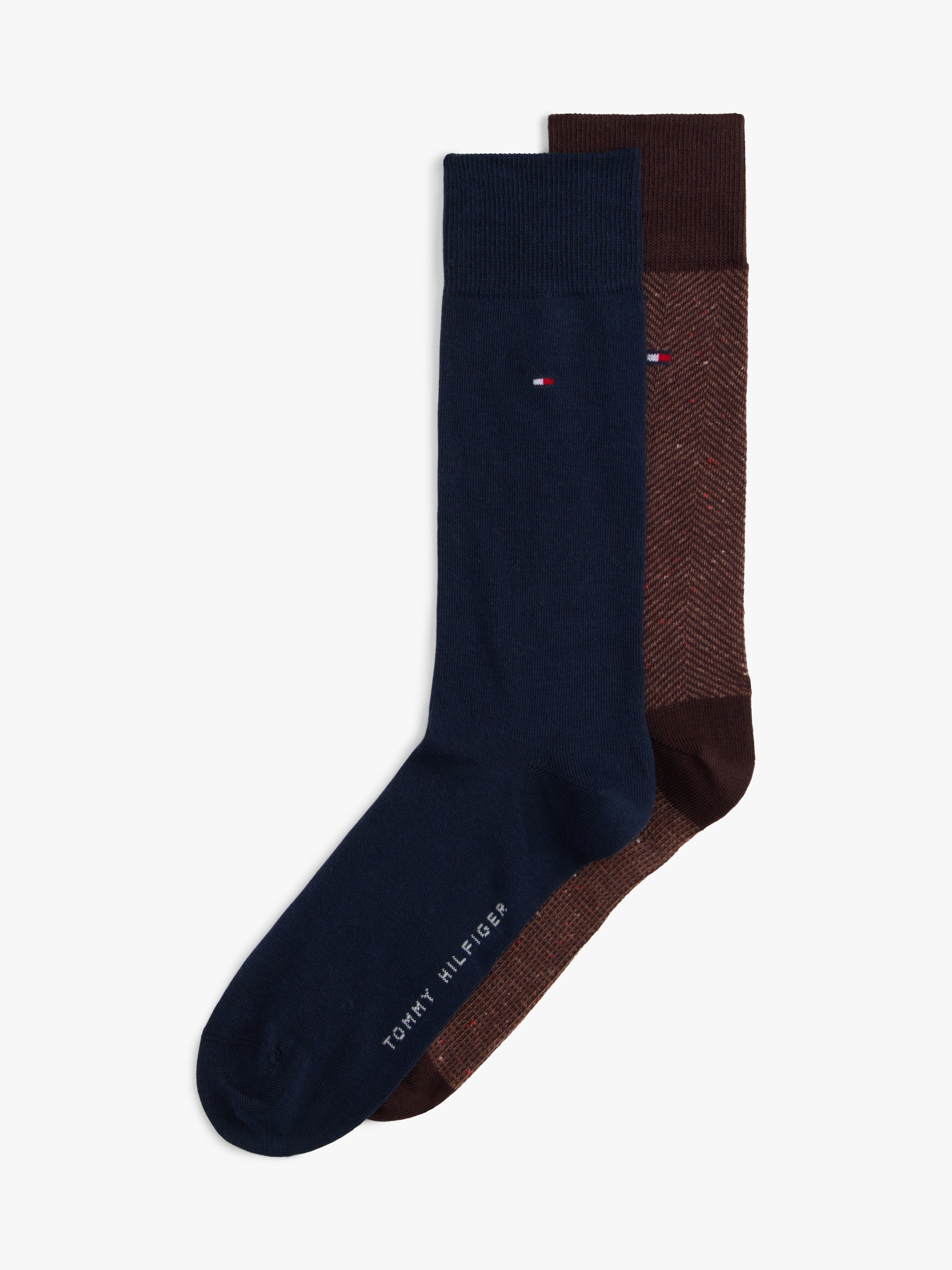 2 Pack Calcetines Tommy Hilfiger Café Chocolate para Hombre