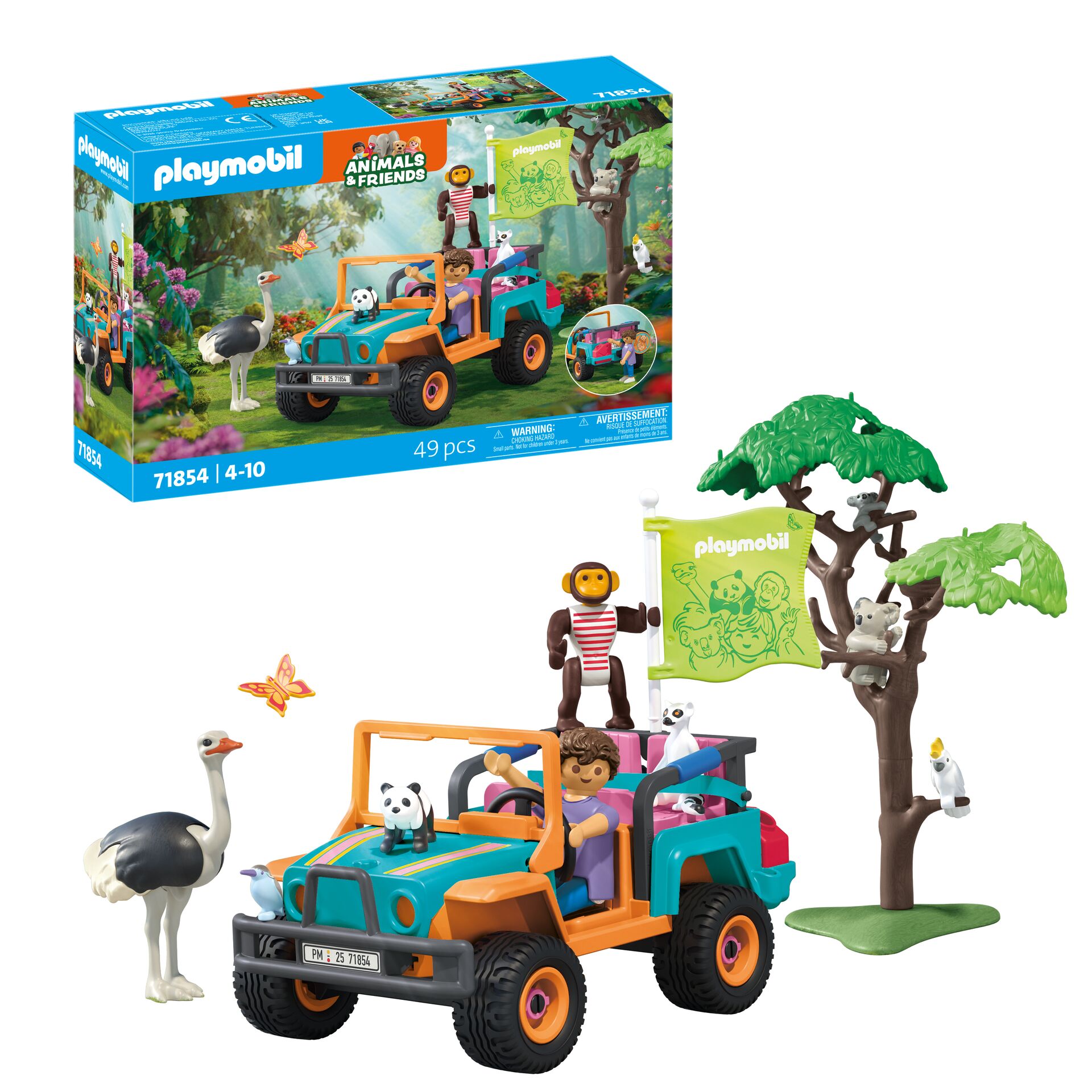Animales Y Amigos Colorido Vehiculo Todoterreno Playmobil