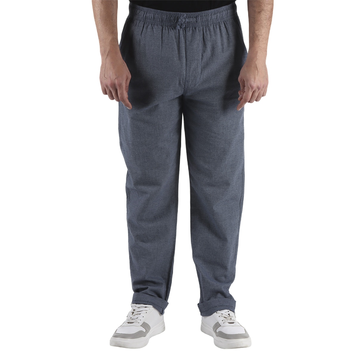 Pantalón Loose Fit Jeanious Mezcla de Lino Jareta en Cintura  para Hombre