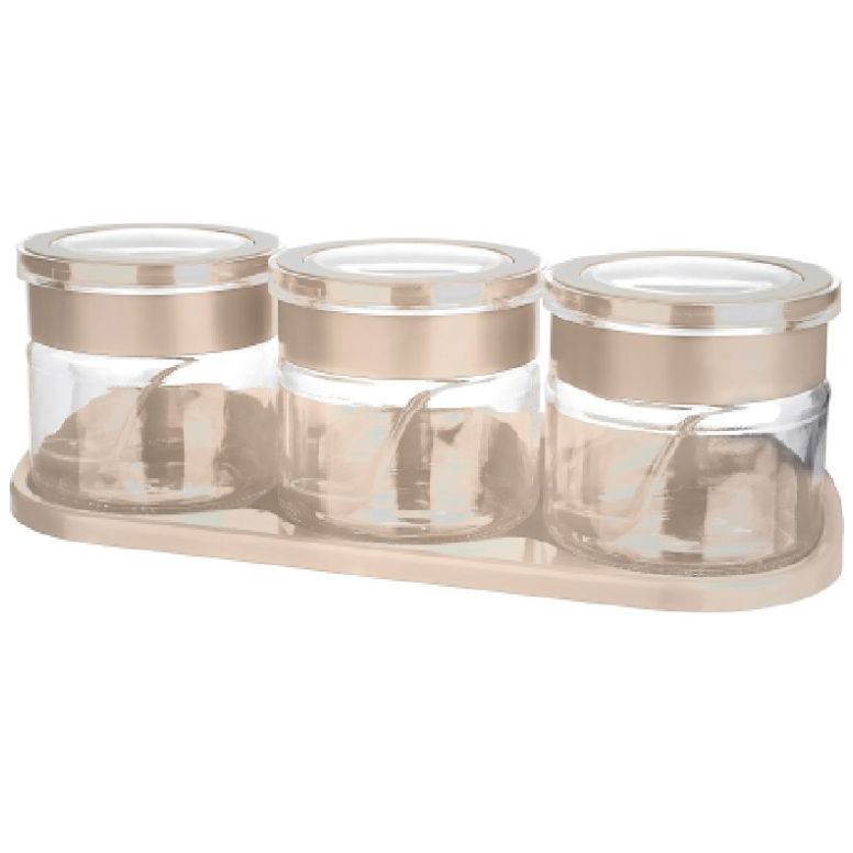 Set 3 Especieros con Cuchara Jarkin Space 300 Ml Titiz