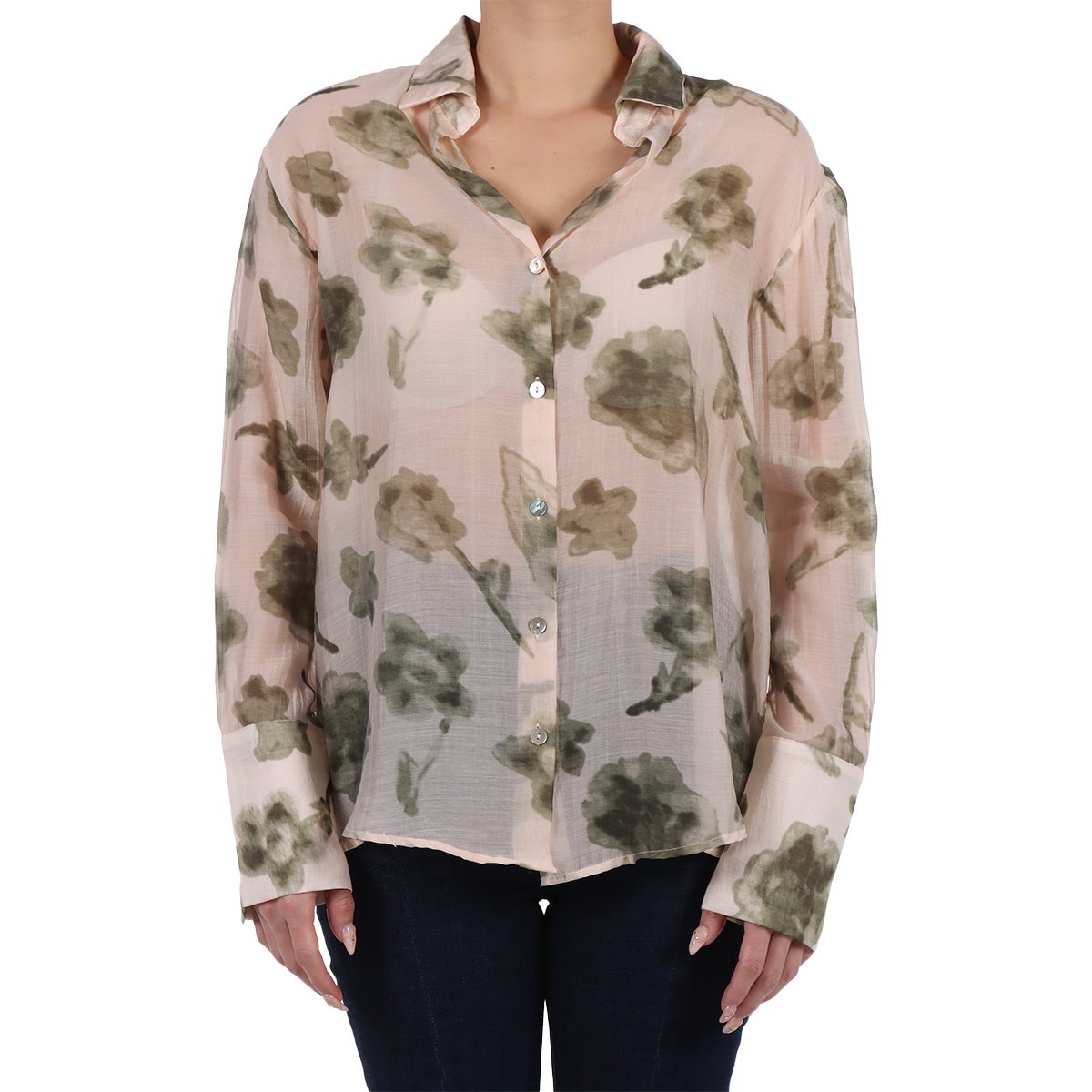 Blusa Tejido Organza Estampado Floral Lifestyler para Mujer
