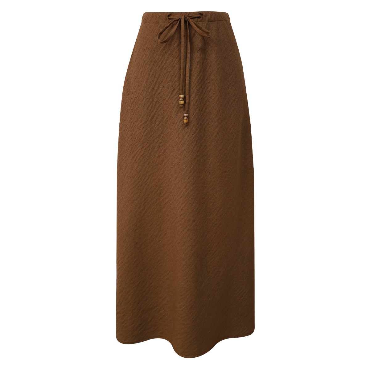 Falda Midi Color Terracota Basel para Mujer