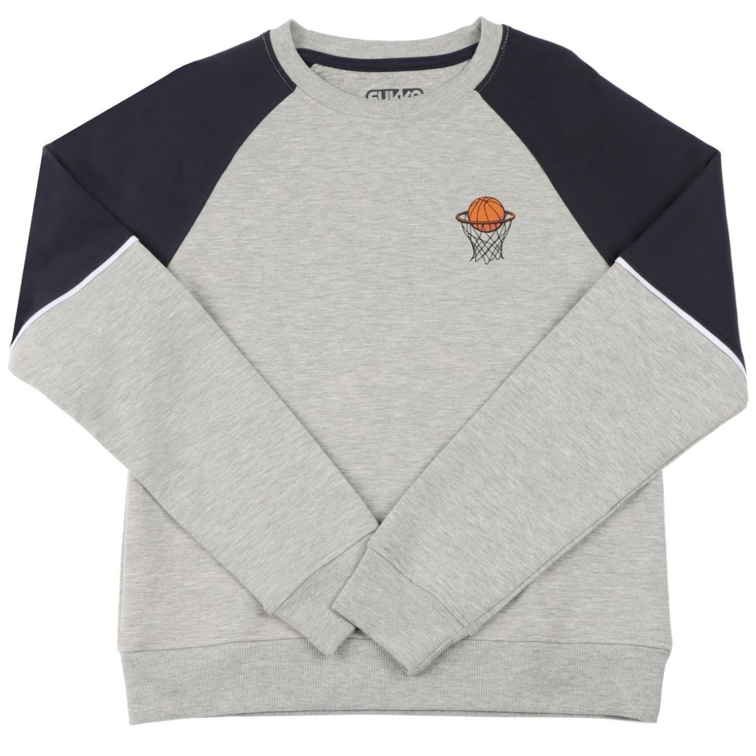 Sudadera Mangas Ranglán Básquetbol Fukka para Niño