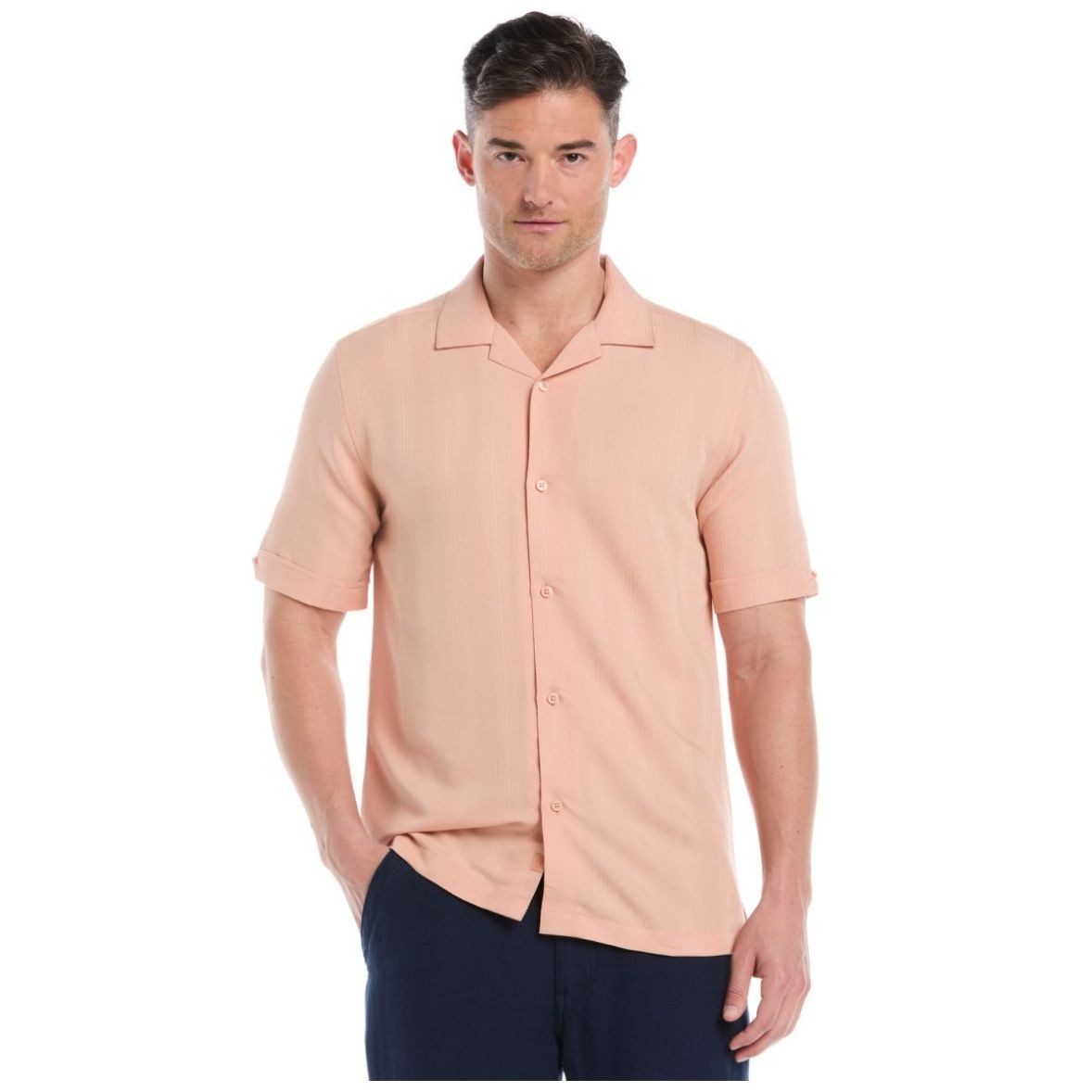 Camisa Casual Regular Fit Cubavera Manga Corta para Hombre
