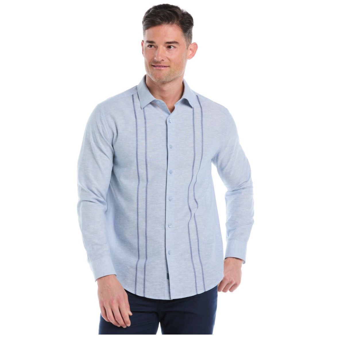 Camisa Casual Regular Fit Cubavera Manga Corta para Hombre