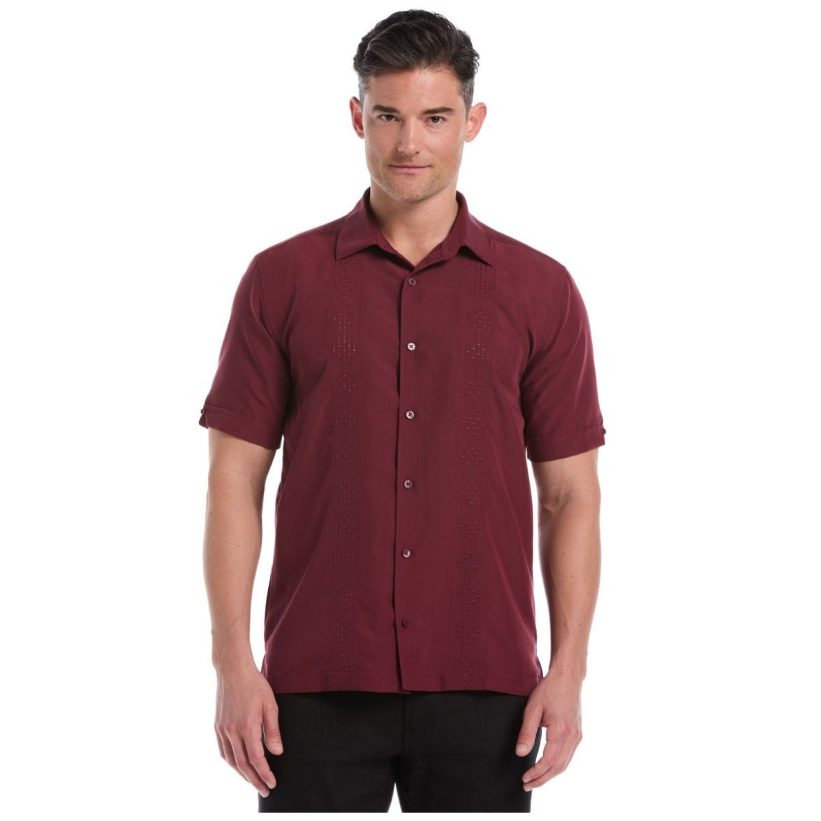 Camisa Casual Regular Fit Cubavera Manga Corta para Hombre