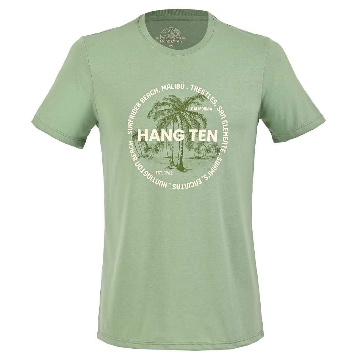 Playera con Diseño Hang Ten Manga Corta para Hombre