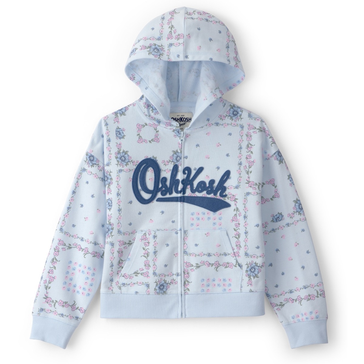 Sudadera con Capucha Oshkosh Estampado Floral para Niña