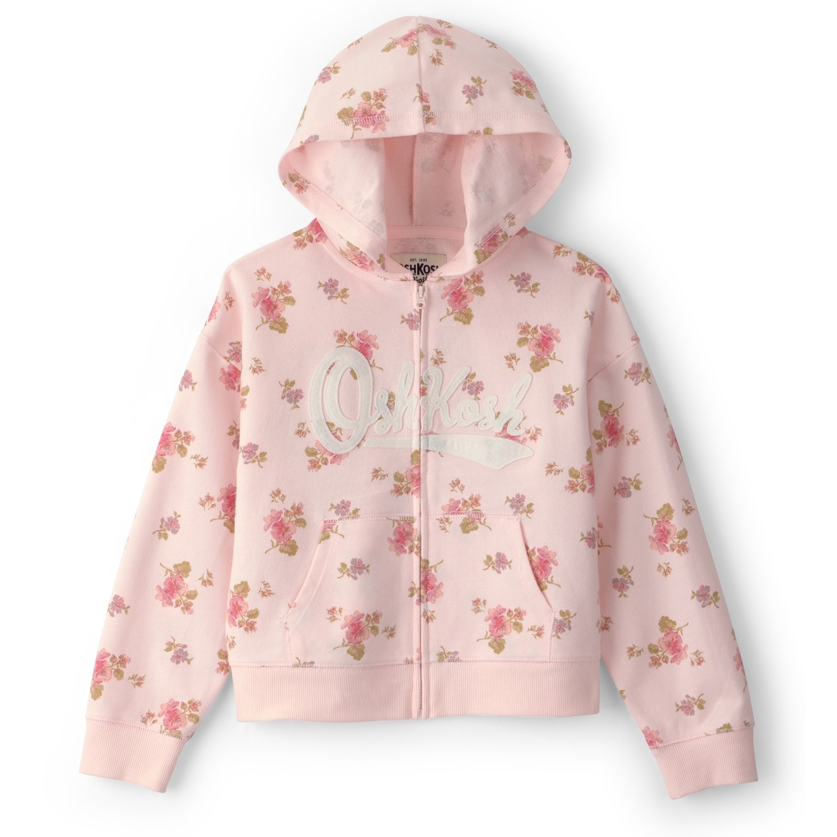 Sudadera con Capucha Oshkosh Estampado Floral para Niña