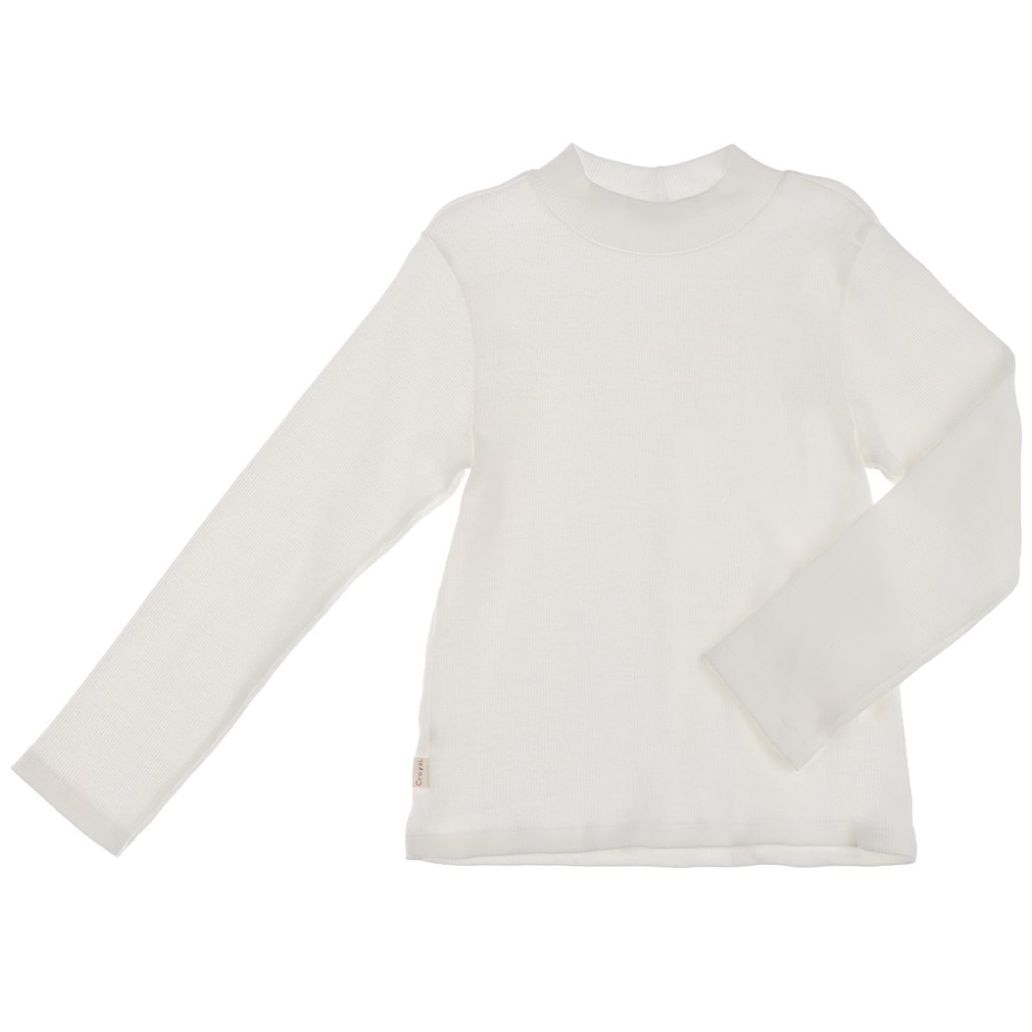 Playera Cuello Alto Manga Larga Algodón Baby Creysi Niño