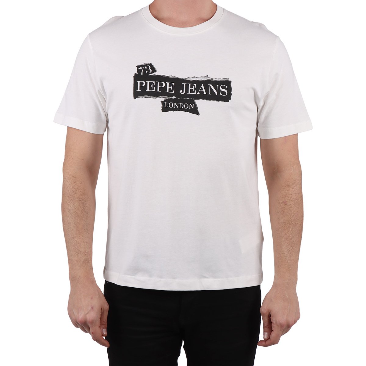 Playera Negra Cuello Redondo Manga Corta Pepe Jeans Hombre