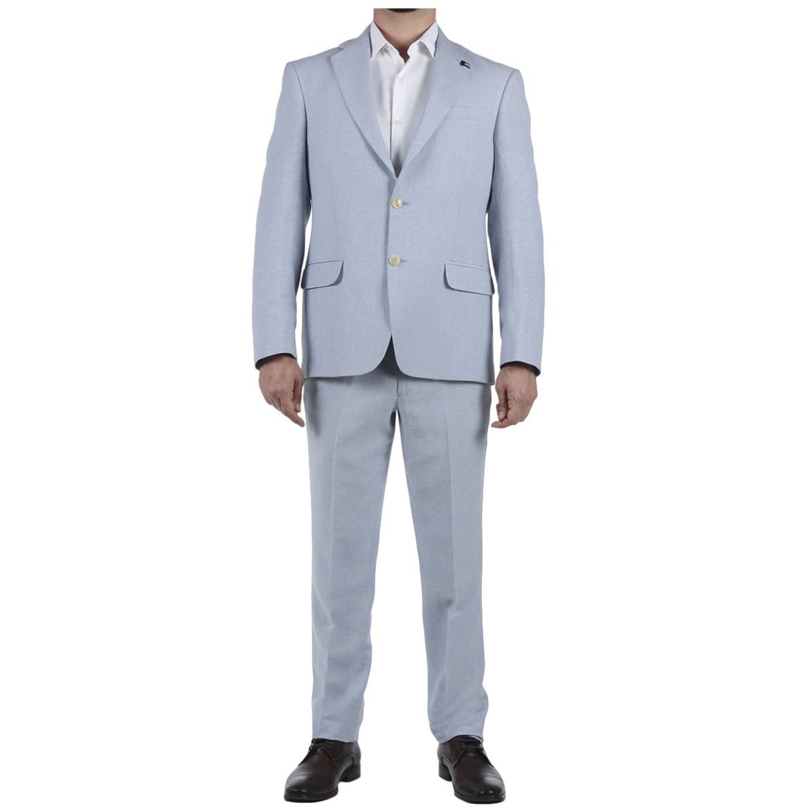 Traje Lino Azul Claro Modern Fit Tommy Hilfiger para Hombre