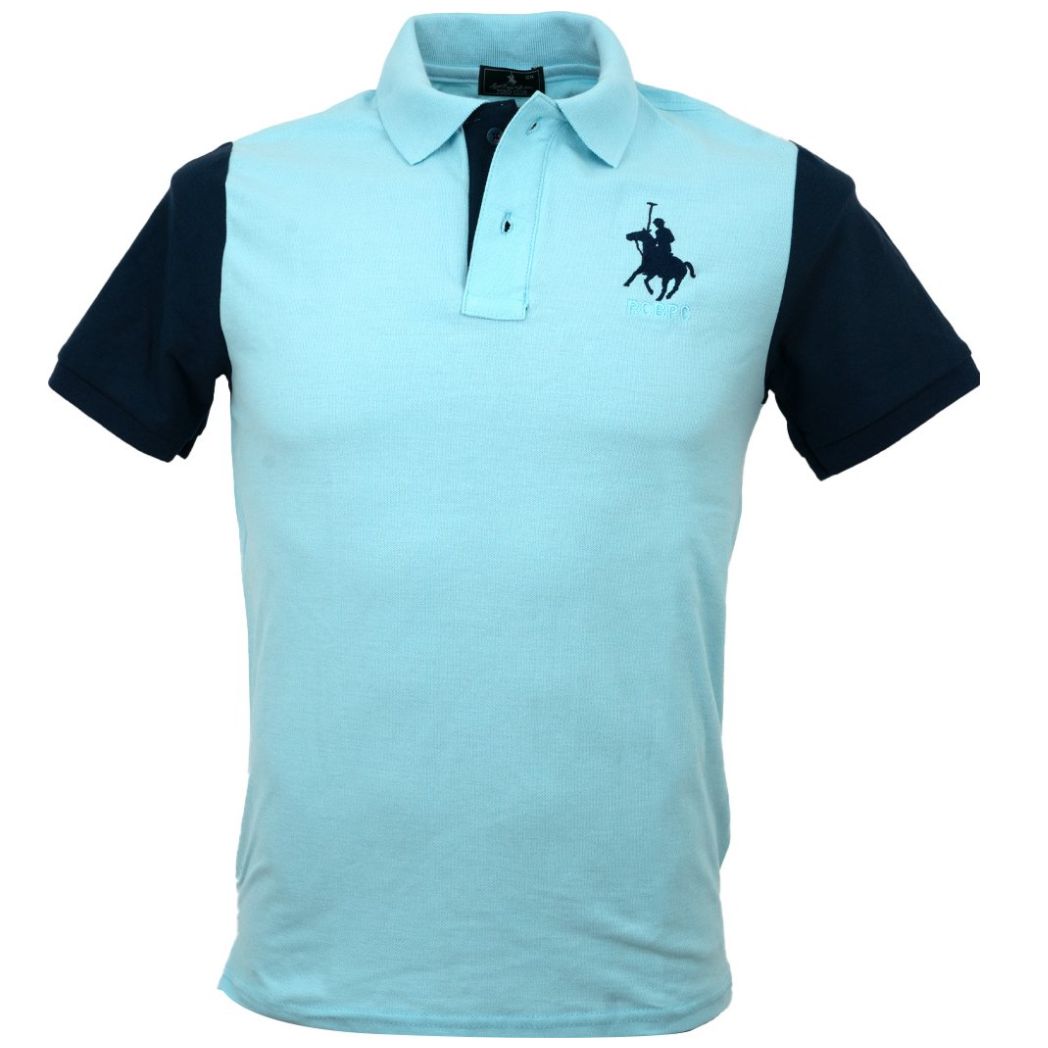 Playera Polo Manga Corta Contraste Polo Club para Hombre