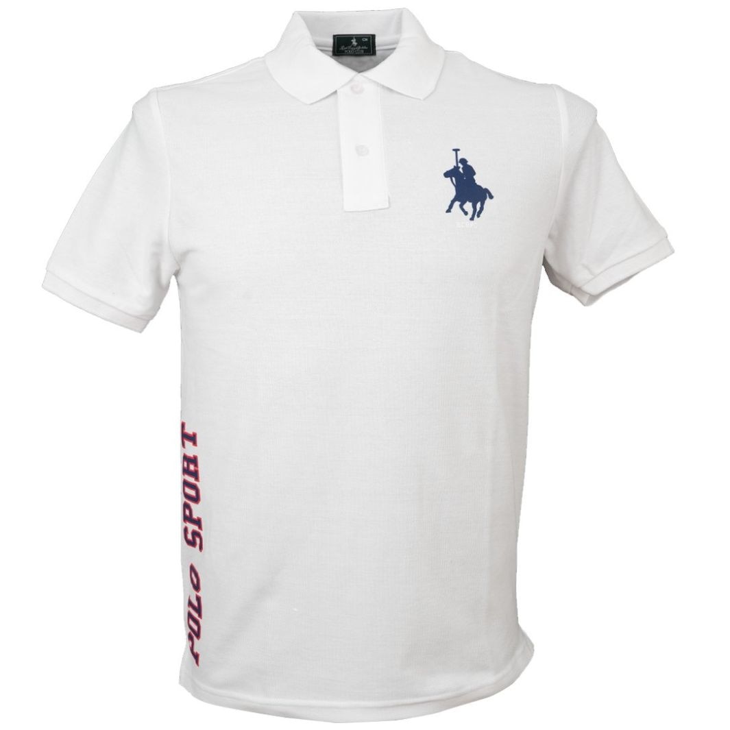 Playera Polo Manga Corta con Diseño Polo Club para Hombre