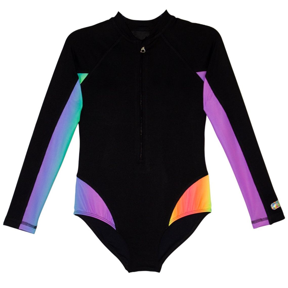 Traje de Baño 1 Pieza Bikini Ccierre Manga Larga Skysoul para Niña