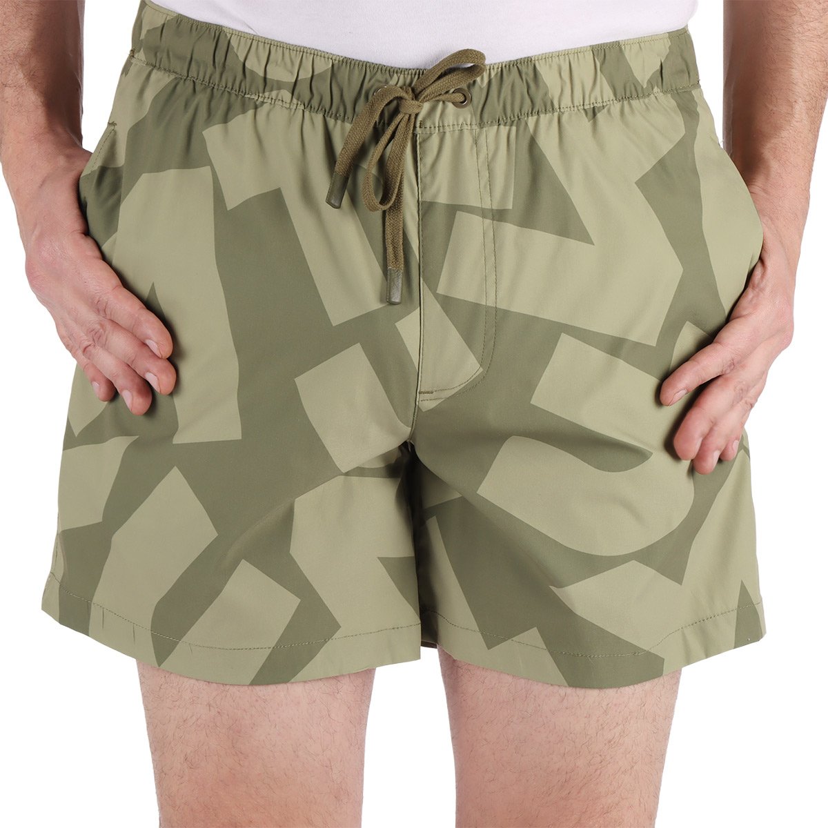 Short Traje de Baño Estampado Geométrico Fukka Hombre