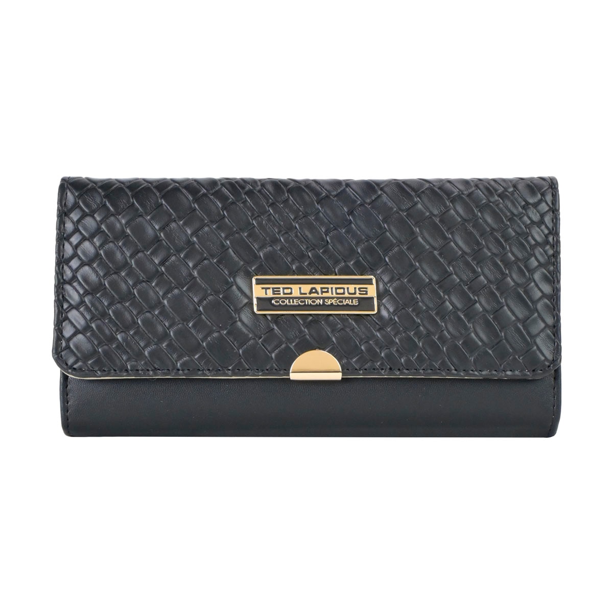 Monedero Tapa Negro Ted Lapidus para Mujer