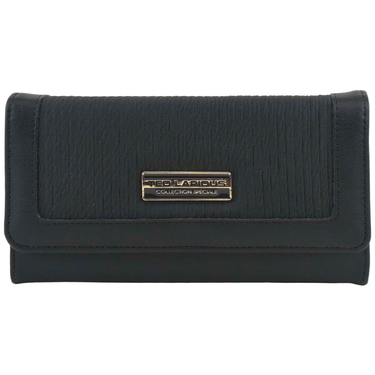Monedero Tapa Negro Ted Lapidus para Mujer