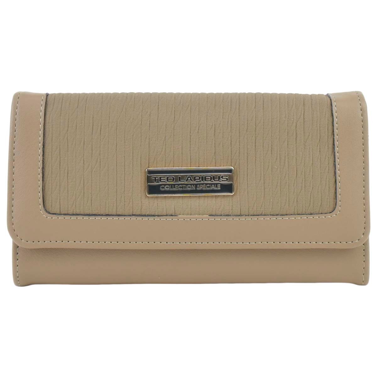 Monedero Tapa Gris Pardo Ted Lapidus para Mujer