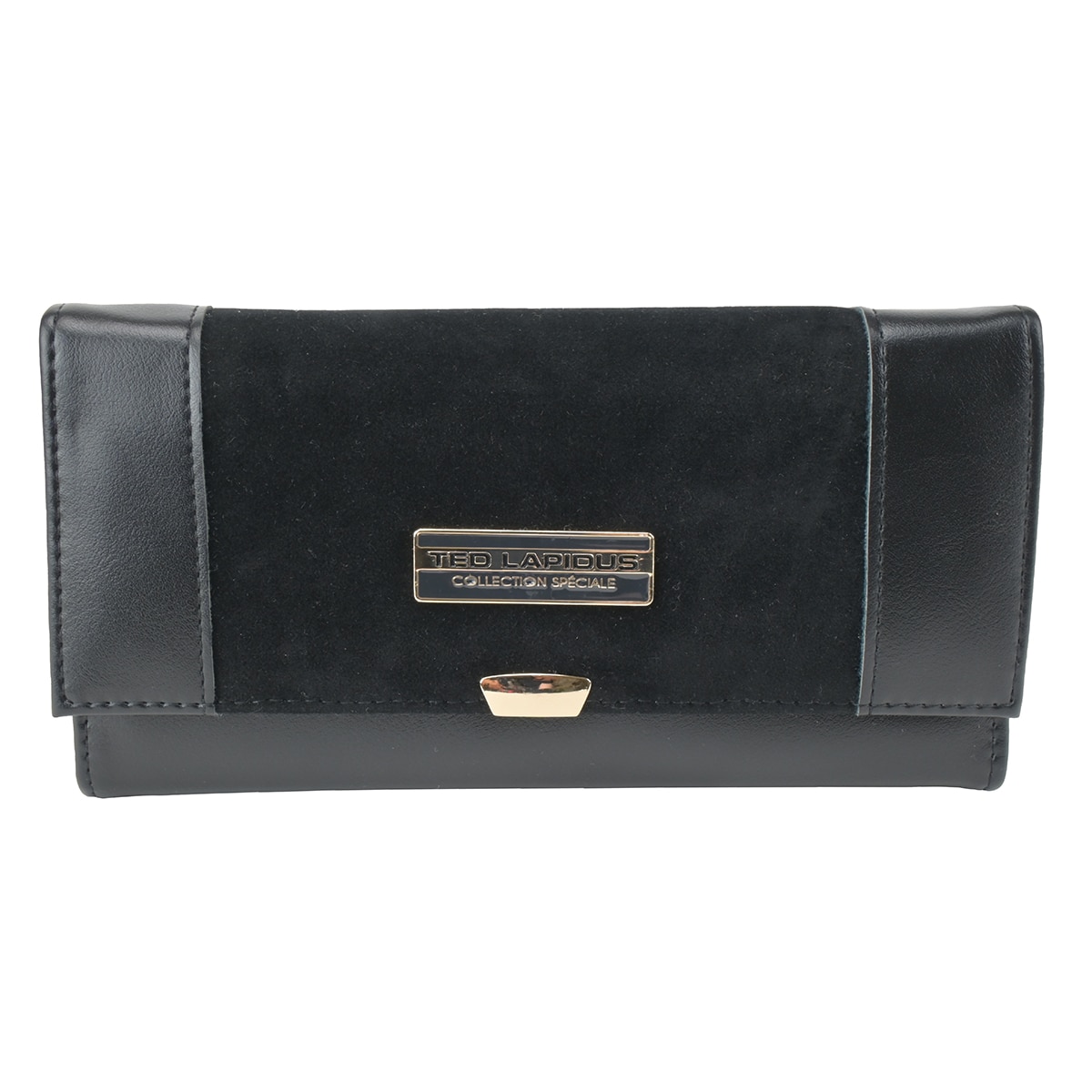Monedero Tapa Negro Ted Lapidus para Mujer