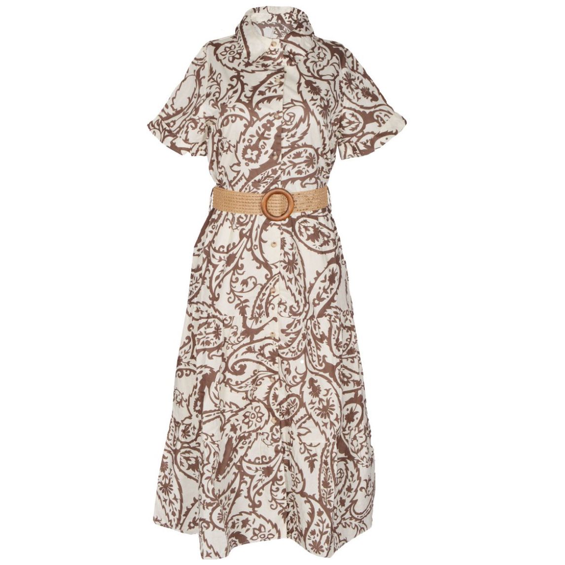 Vestido Largo con Cinturón Philosophy Jr Collec para Mujer Casual