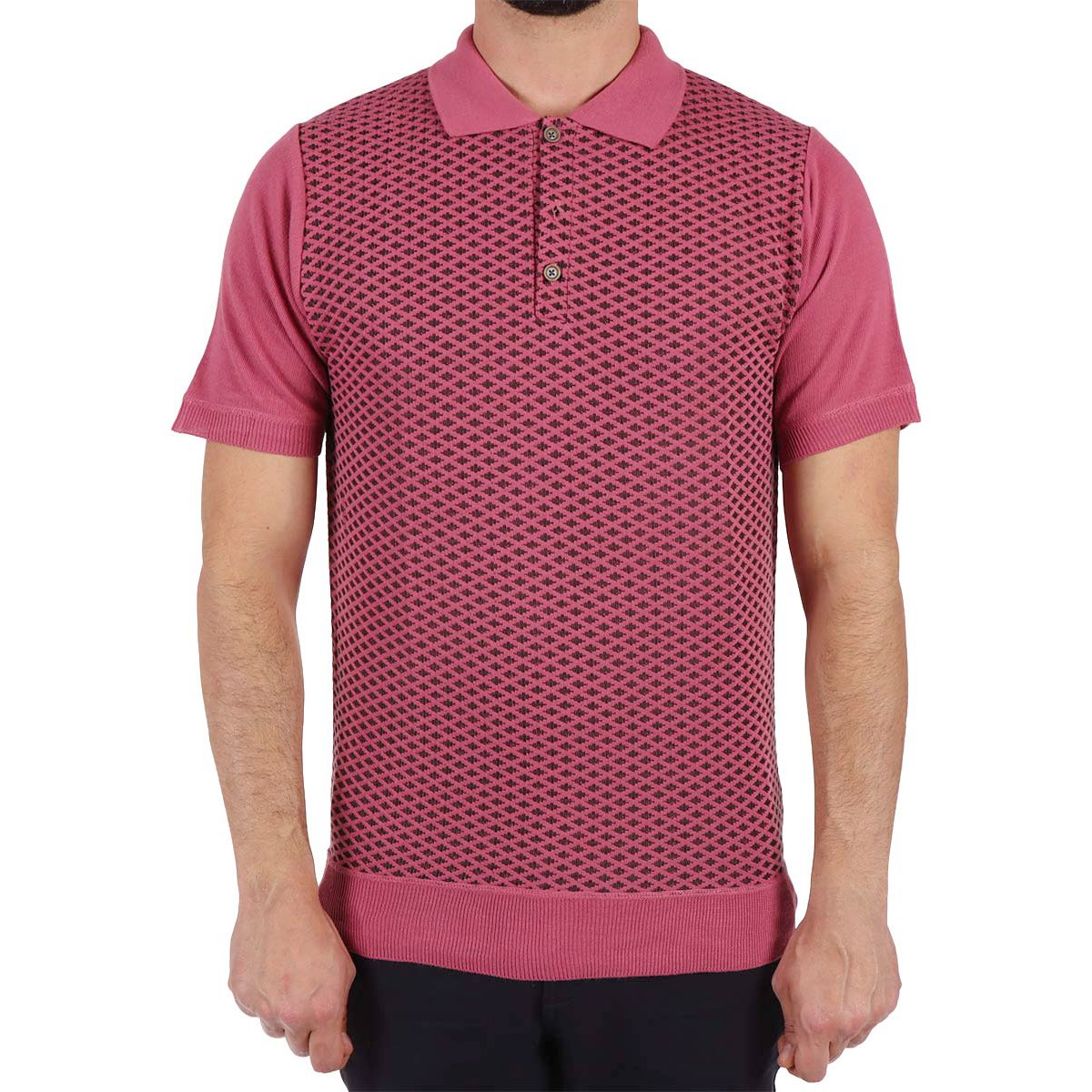 Playera Polo Manga Corta Texturizada Casual Yongster Hombre