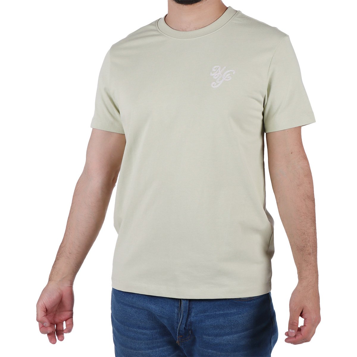 Playera Manga Corta Diseño Minimalista Bruno Magnani Hombre