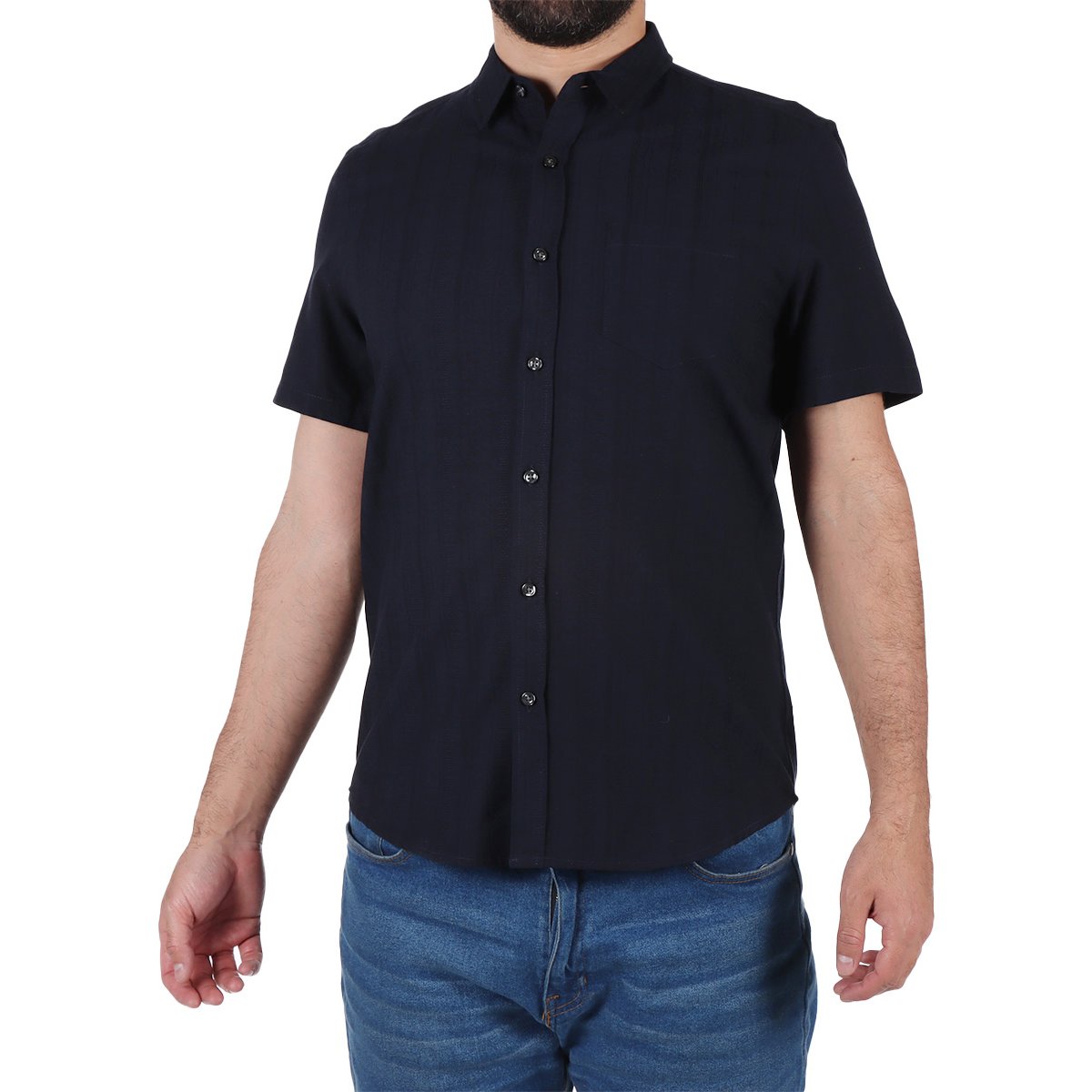Camisa Manga Corta Algodón Bruno Magnani para Hombre