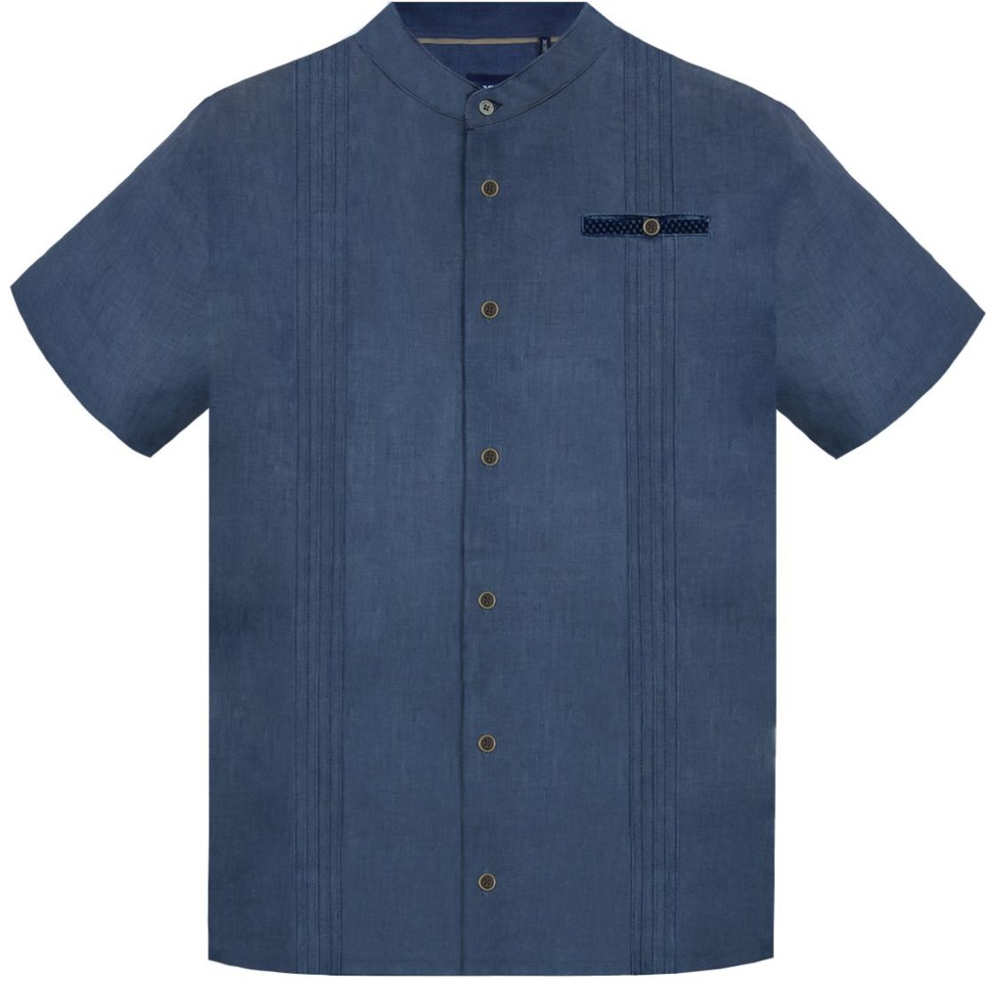 Guayabera Bolsa y Alforzas Cancumisa Manga Corta para Hombre Plus